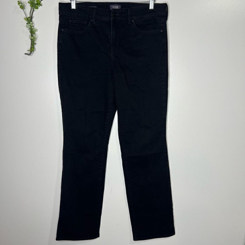 NYDJ Marilyn Straight Jeans Black